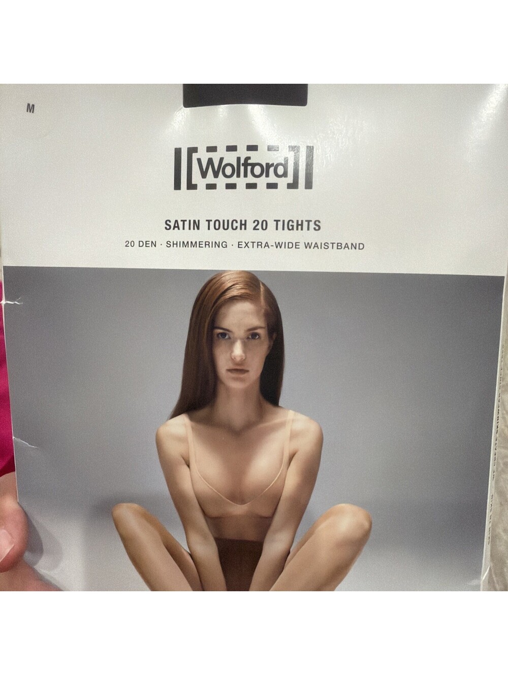 Wolford Satin Touch 20 Tights Medium 14776 5280 Color Admiral Open Box